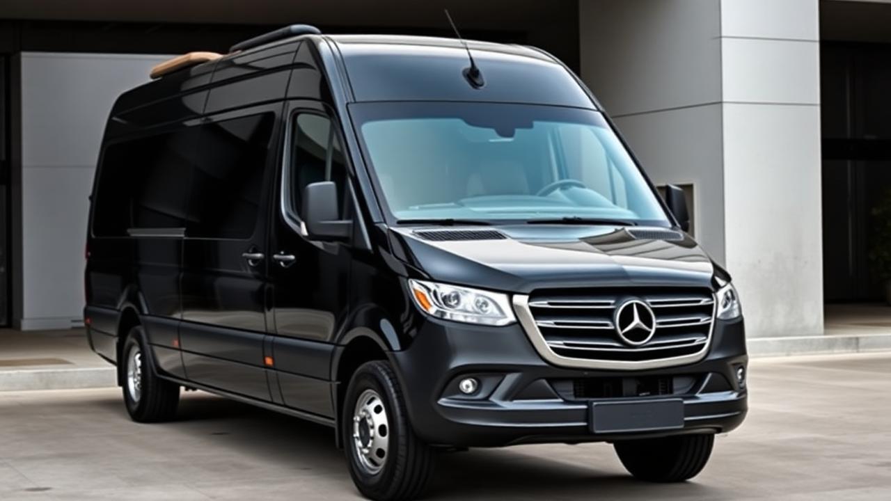 Executive Mercedes Sprinter van for Ajax group transportation